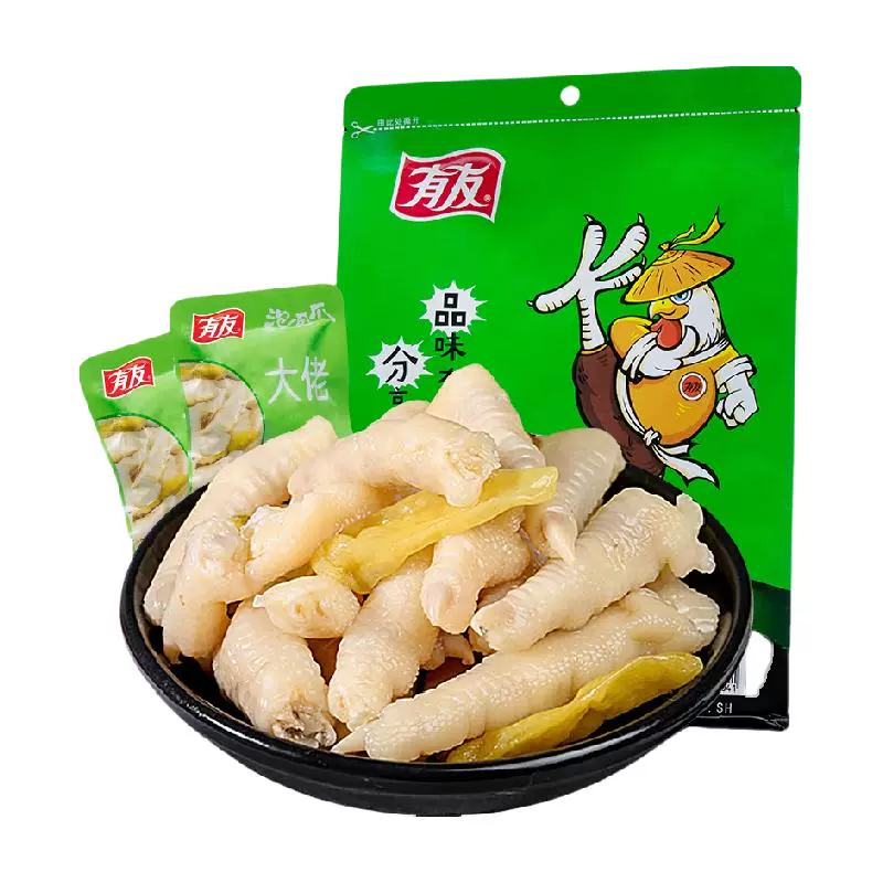 有友 泡椒鸡爪 428g ￥24