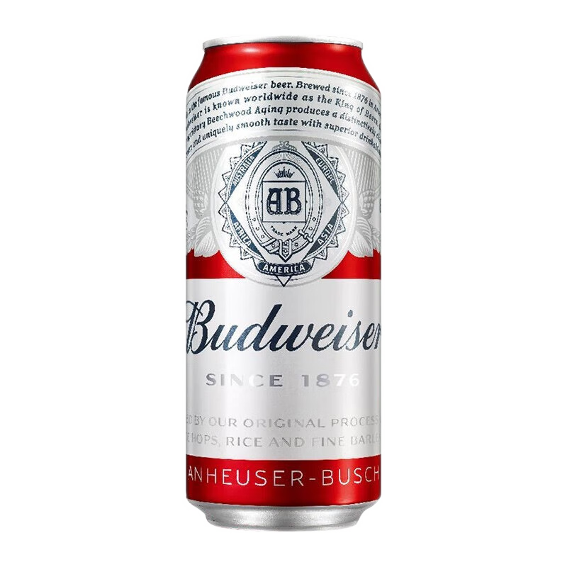 百威（BUDWEISER）经典红罐 450mL 20罐 89.26元（需领券）