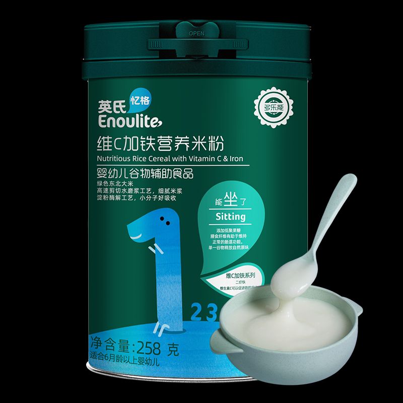 Enoulite 英氏 多乐能系列 米粉罐装 258g 55.46元（需买2件，需用券）