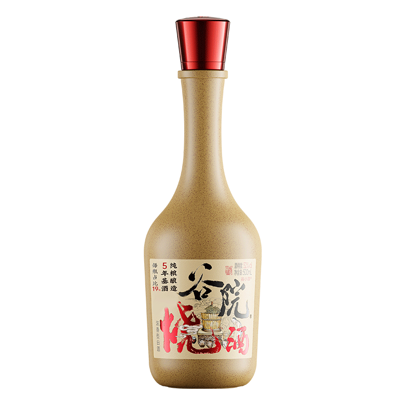 谷小酒 谷院烧酒黄瓶52﹪vol 500mL 1瓶 16.72元（需领券）