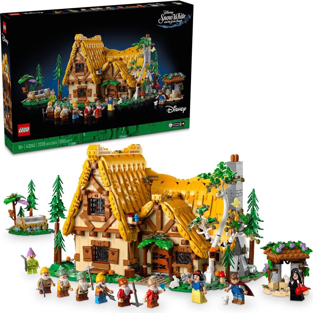 LEGO 乐高 迪士尼系列 43242 白雪公主和七个小矮人森林小屋 1405.26元