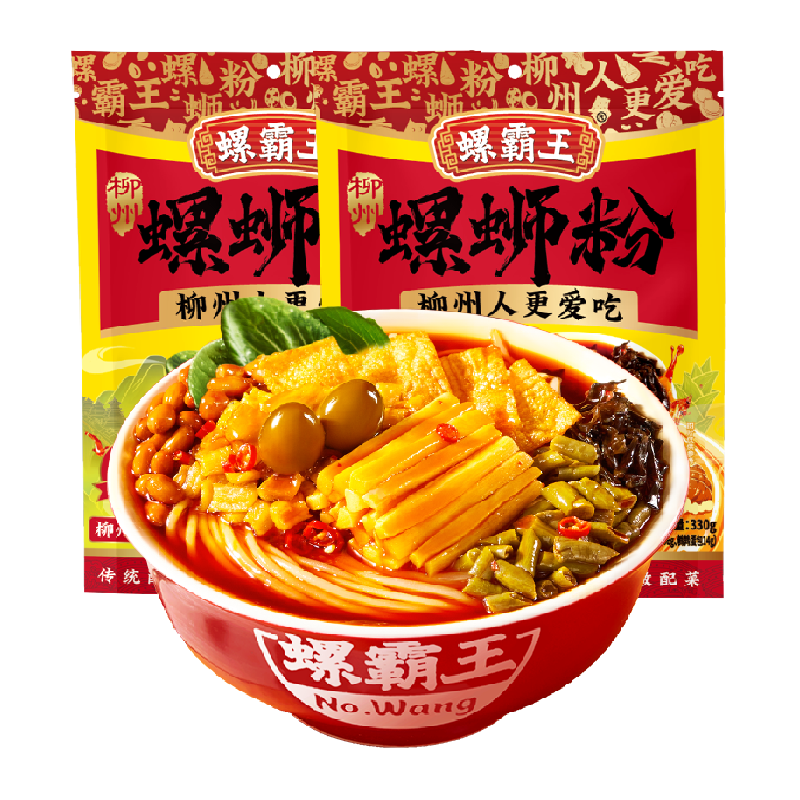 螺霸王 原味螺蛳粉330g*2袋 ￥10.42