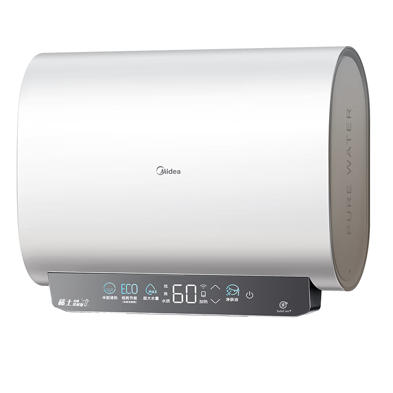 双11预告、新活动、PLUS会员：Midea 美的 60升 双胆扁桶电热水器 3300W F6033-UD3(H