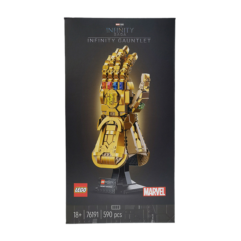 LEGO 乐高 漫威钢铁侠76191无限手套积木拼装成人蝙蝠男孩头盔 375.23元