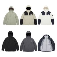 THE NORTH FACE 北面 新款刺绣肩章防风防水连帽纯色冲锋衣男女同款 灰色S ￥528