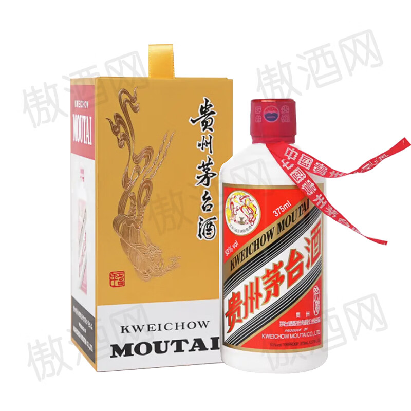 茅台 MOUTAI 飞天茅台 53%vol 酱香型白酒 375ml 单瓶装 1398元