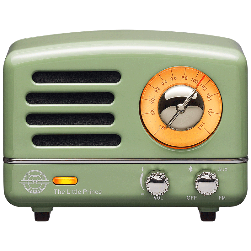 plus会员：猫王 收音机音响 小王子OTR无线便携式蓝牙收音机 复古绿 339元