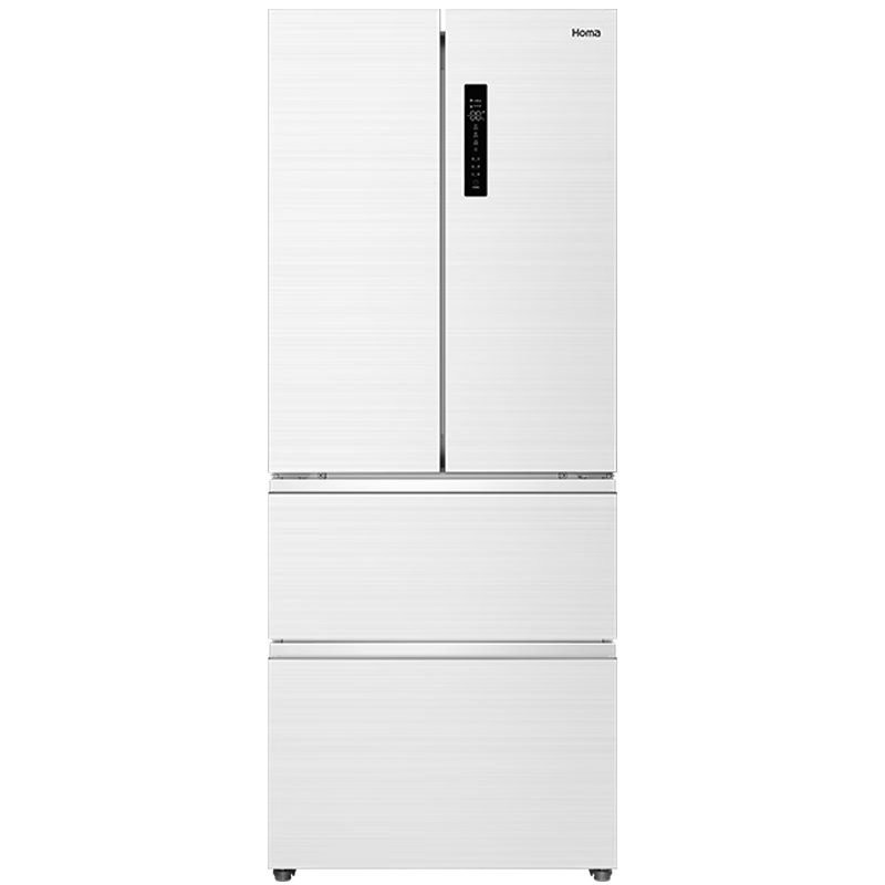 Plus会员：Homa 奥马 409升一级能效冰箱 双变频风冷无霜 法式多门 变温除菌BCD