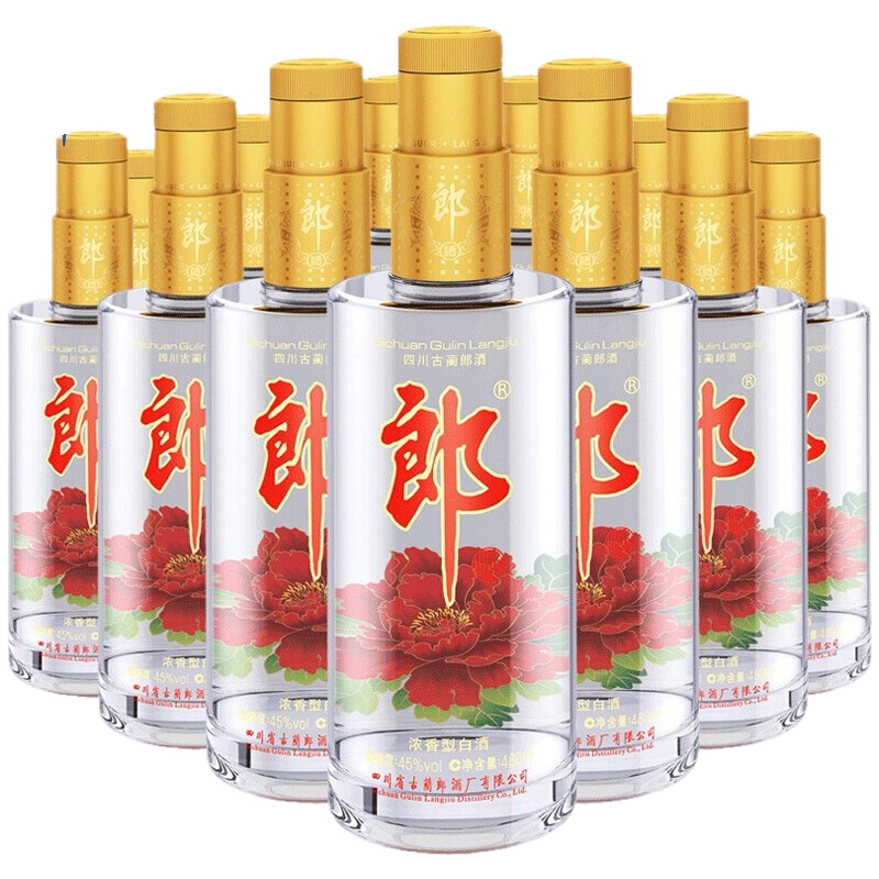 PLUS会员：郎酒 顺品郎金盖 浓酱兼香型白酒 45度480ml*6瓶 189.43元（需领券）