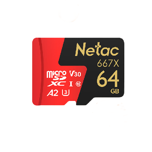 Netac 朗科 P500 超至尊 PRO Micro-SD存储卡 64GB（V30、U3、A2） 24.9元（需用券）