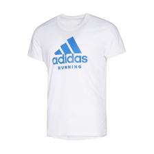 adidas 阿迪达斯 大logo时尚舒适柔软透气 男款训练短袖跑步运动上衣T恤 49元