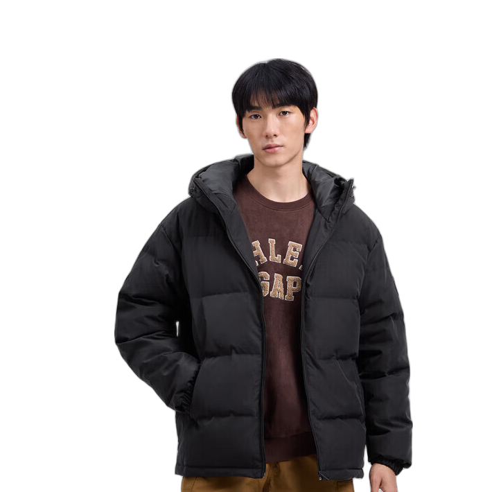 Gap 男士羽绒服 677652 黑色 L 290.46元（需用券）