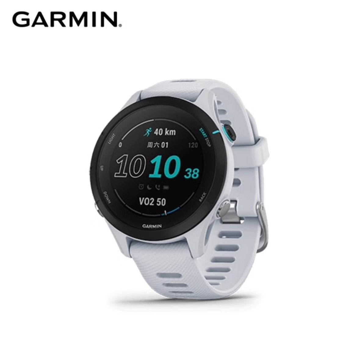 Plus:佳明（GARMIN）Forerunner255S音乐版纯净白心率血氧跑步铁三游泳户外运动手