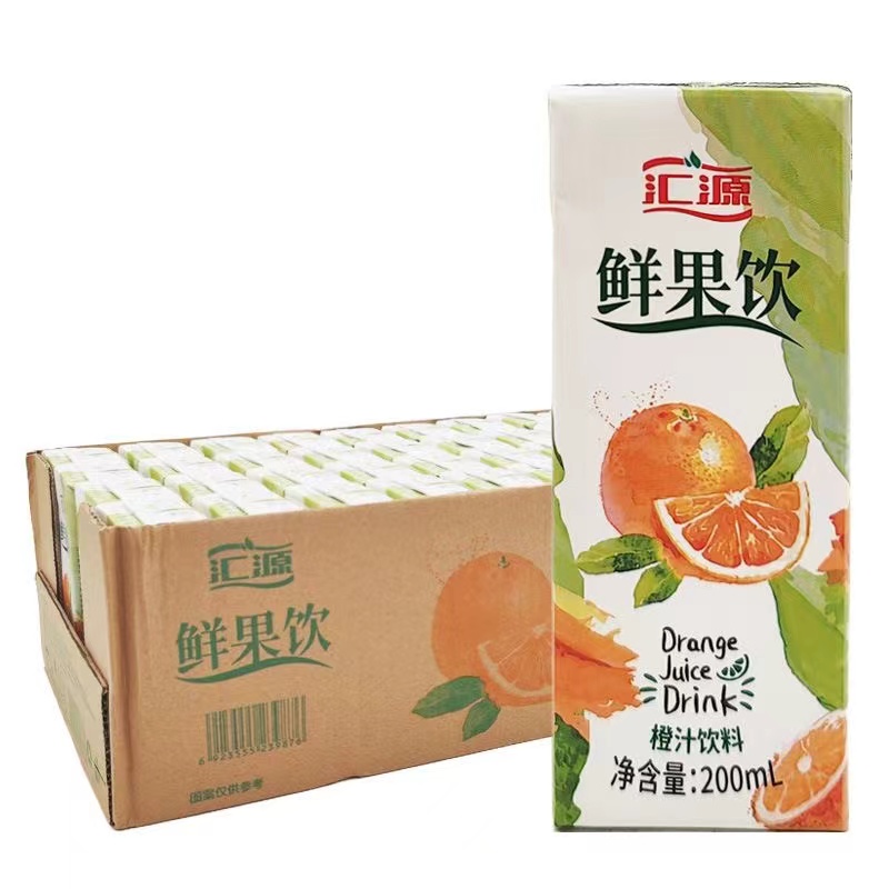 汇源 鲜果饮 橙味果汁 200ml 1元