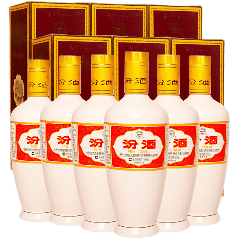 汾酒 出口白瓷 牧童盒装 清香型 53度500ml*6瓶 整箱（非原箱） 359元