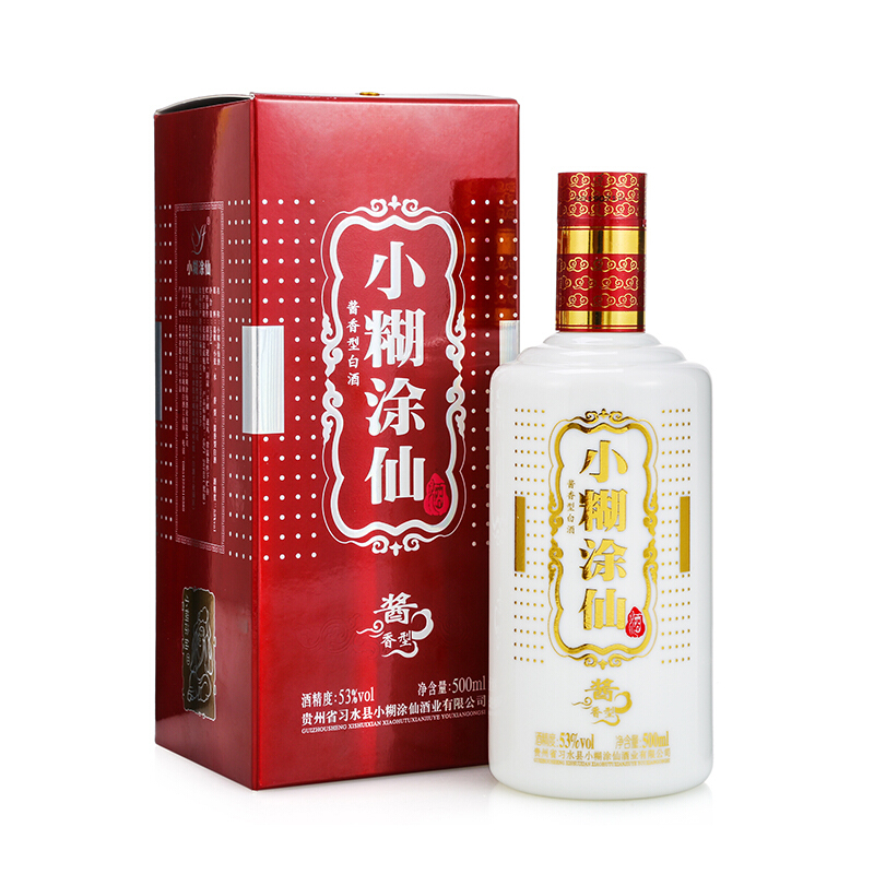 移动端、京东百亿补贴：小糊涂仙 普酱 53%vol 酱香型白酒 500ml 单瓶装 80.3元