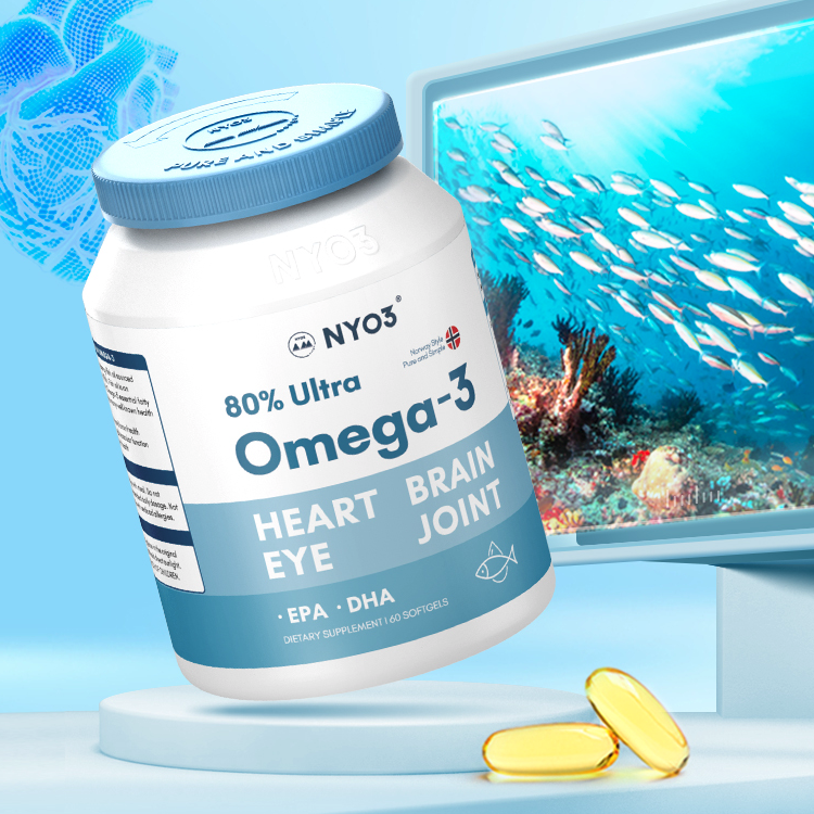 NYO3 80%OMEGA-3 深海鱼油 60粒 97.71元（需用券）