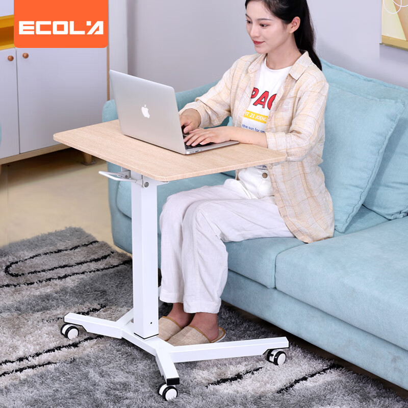 ECOLA 宜客莱 电脑桌 可移动办公书桌 站立办公升降台 站立式电脑升降支架 