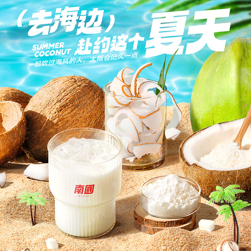 Nanguo 南国 食品海南特产速溶椰子粉装代餐早餐代餐椰奶粉椰汁粉冲饮 18.74