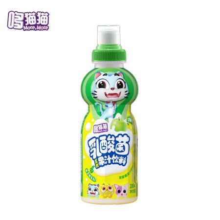 More,More 哆猫猫 儿童乳酸菌发酵果汁 草莓桃桃 200ml 0.95元（需买10件，需用券