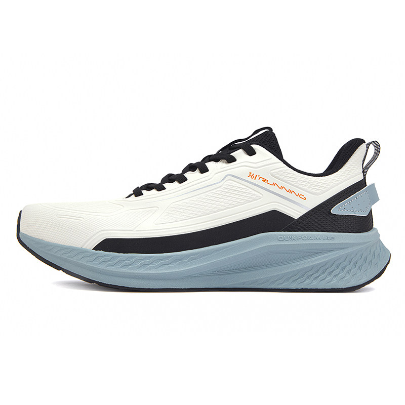 移动端：361° 锋翼雨屏 黑武士 橡胶大底 男款Q弹超轻防水防滑减震跑鞋 67253