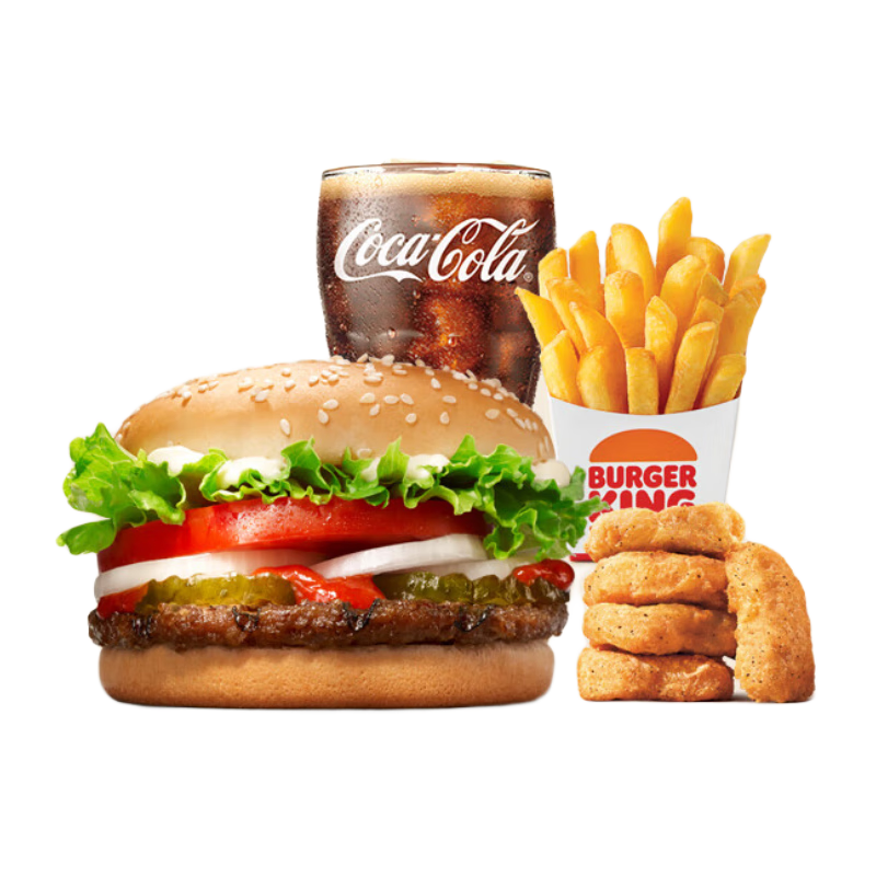 微信小程序：BURGER KING 汉堡王 小皇堡四件套 到店兑换电子券 18.5元（需用券