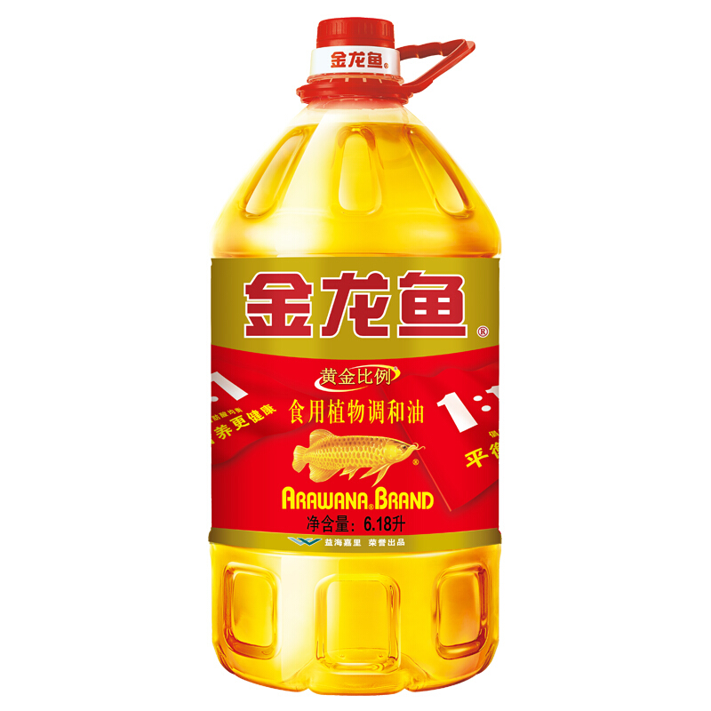 移动端：金龙鱼 黄金比例 食用植物调和油 6.18L 79.9元