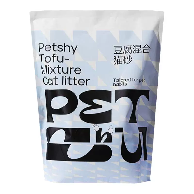 petshy 百宠千爱 豆腐混合猫砂2.5kg除臭无尘膨润土 ￥23