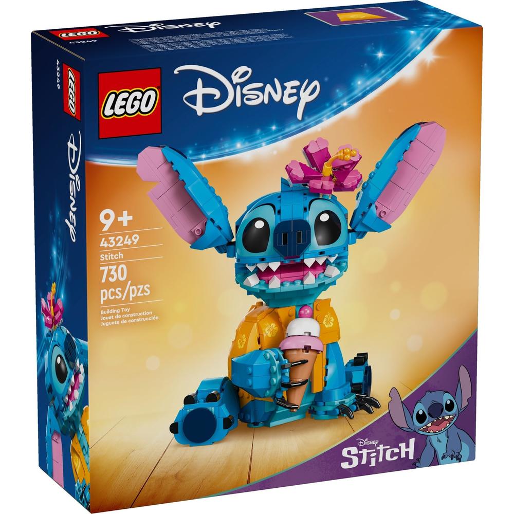 LEGO 乐高 积木迪士尼43249史迪奇9岁+女孩儿童玩具生日礼物上新 563.06元