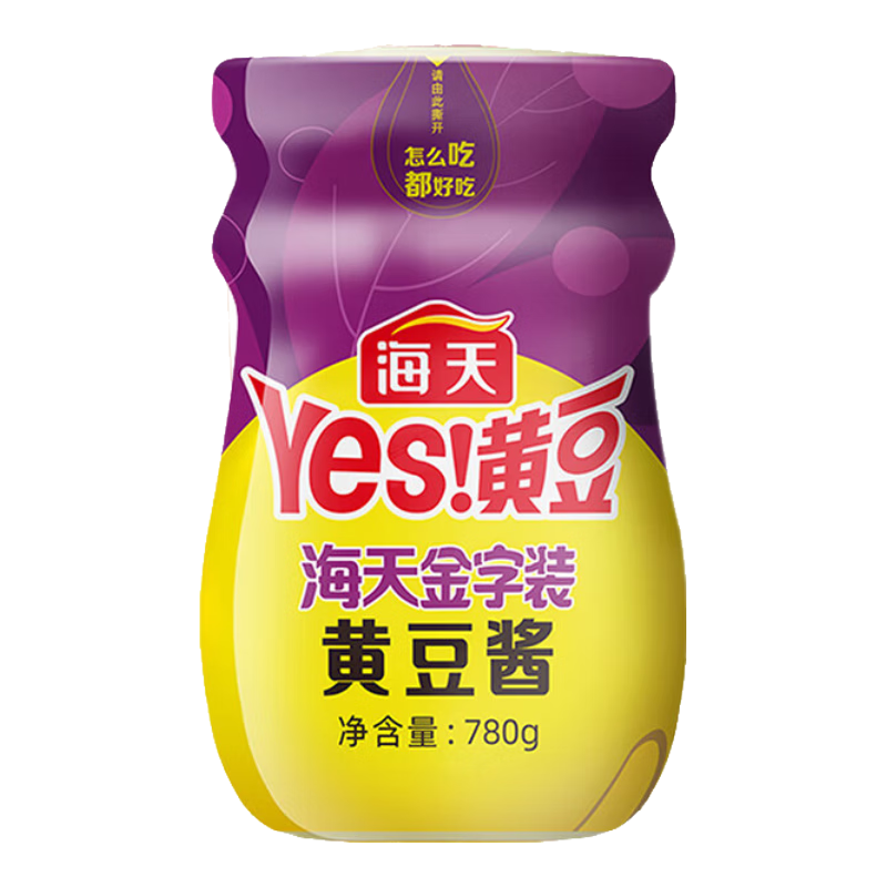 海天 YES 黄豆酱 原味微辣 780g 7.89元