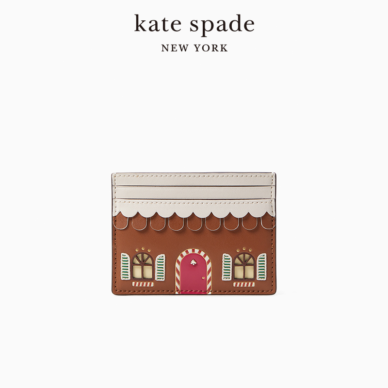 Kate Spade ks Gingerbread 姜饼屋造型卡包卡套小巧 722元（需用券）