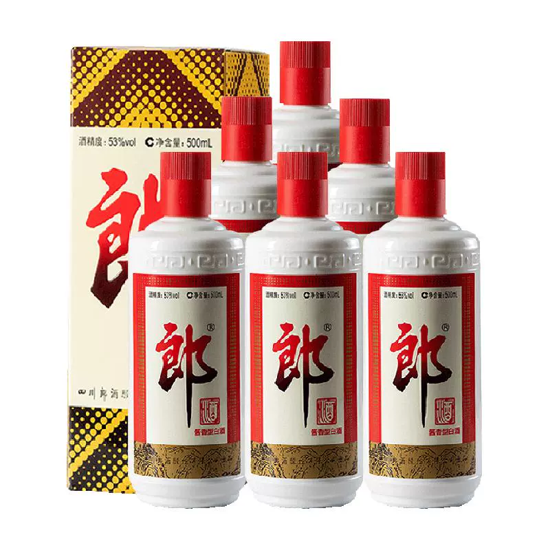 LANGJIU 郎酒 郎牌郎酒 53%vol 500ml*6酱香型白酒 ￥1016.29