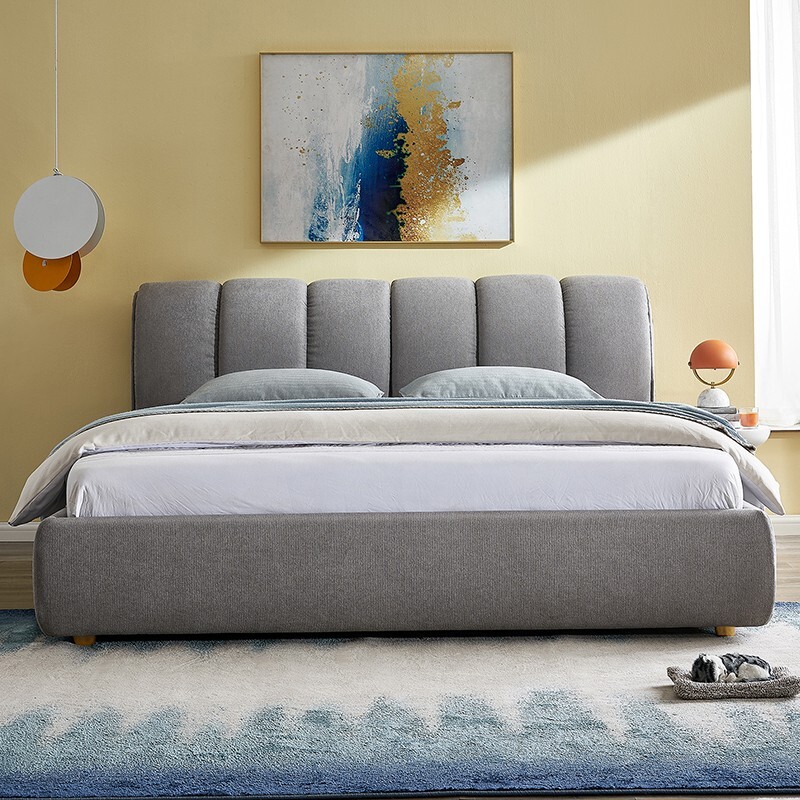 quanu全友105195b现代简约床浅灰18m床储物款1799元包邮双重优惠