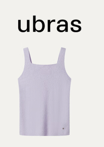 Ubras 女加绒睡衣冬女加厚软绵简约坑条家居服套装女 柔灰紫吊带 S 39元