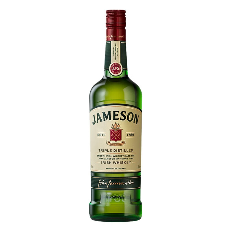 Jameson 尊美醇 爱尔兰 威士忌 40%vol 700ml 134元