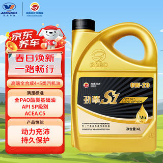 高德润达 全PAO酯类4+5全合成机油 SP/GF-6A 0W-20 4L 103.08元 - 86线报 高德润达 全PAO酯类4+5全合成机油 SP/GF-6A 0W-20 4L 103.08元 - 86线报