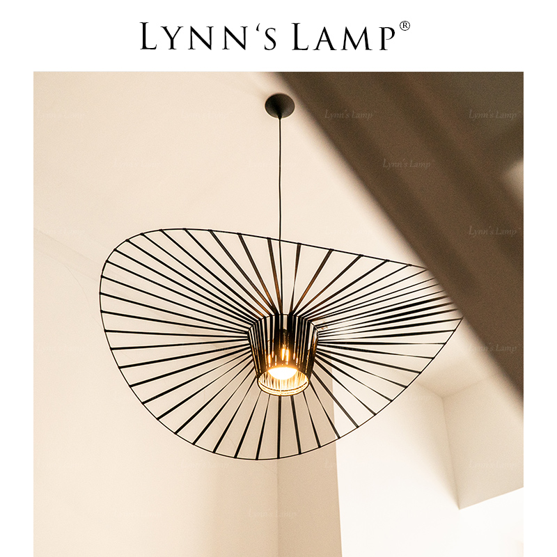 立意 Lynn's立意 北欧网红草帽子吊灯 设计师创意客厅卧室网红艺术灯具 381元