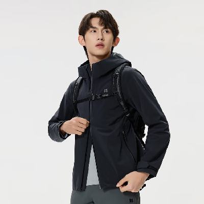 需首单、PLUS会员：KOLON SPORT/可隆 户外徒步冲锋衣 LHJK5MNT01-BK 黑色 1969.97元包