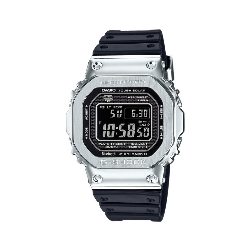 CASIO 卡西欧 G-SHOCK金属进化系列 43.2毫米太阳能电波腕表 GMW-B5000-1 2870元（需