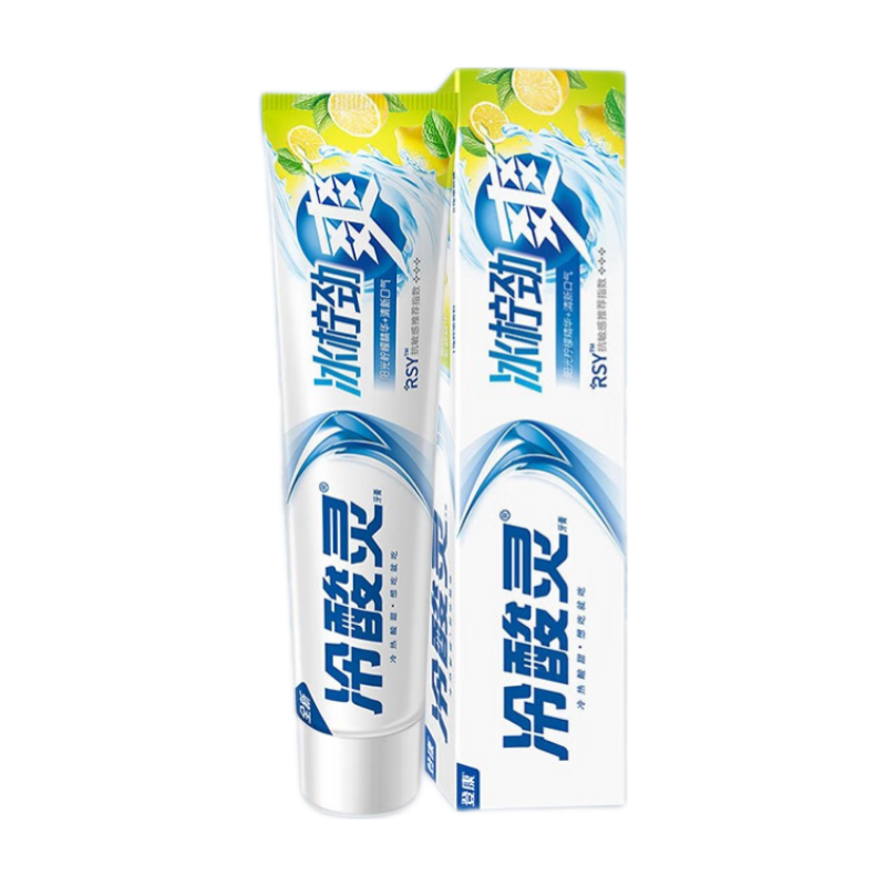 冷酸灵 冰柠劲爽牙膏 抗敏感美白 170g 吴磊同款 5.9元