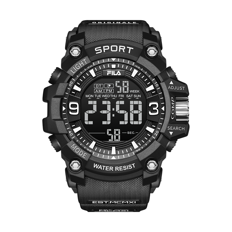 FILA 电子表夜光中考试手表大潮流运动防水腕表 6564-004F 62元