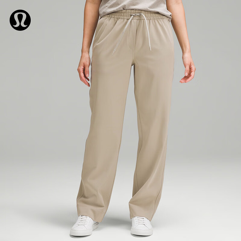 lululemon 丨Luxtreme 女士中腰直筒长裤 LW5FZNA 河石色 420元