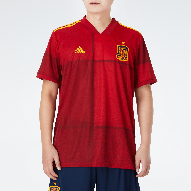 adidas 阿迪达斯 男装欧洲杯足球比赛队服主场球衣运动短袖T恤FR8361 167.2元