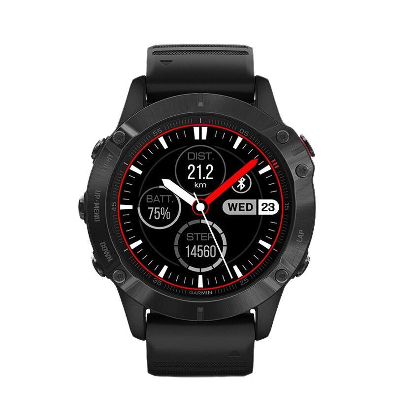 移动端、京东百亿补贴：GARMIN 佳明 Fenix6ProPVD邃黑旗舰版GPS黑表带血氧跑步