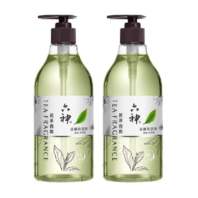 六神 茗茶植萃沐浴露475ml*2瓶 ￥19.48