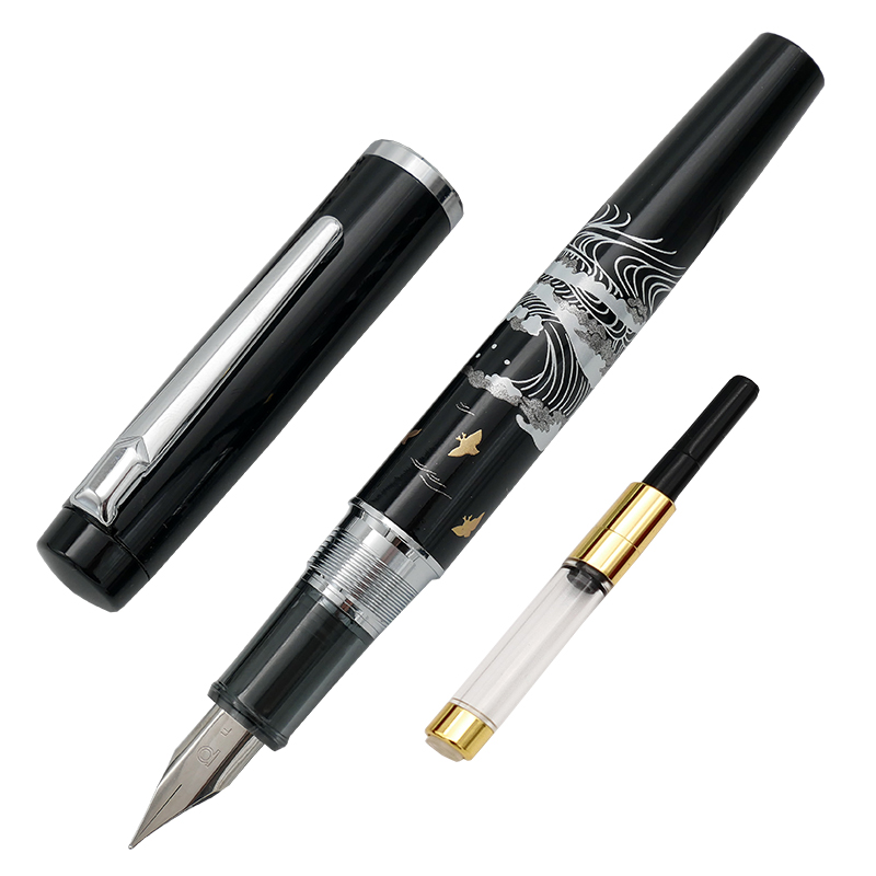 PLATINUM 白金 PROCYON莳绘系列 金属钢笔 莳绘海鸥海浪 单支装 0.3/0.5mm 589元包邮