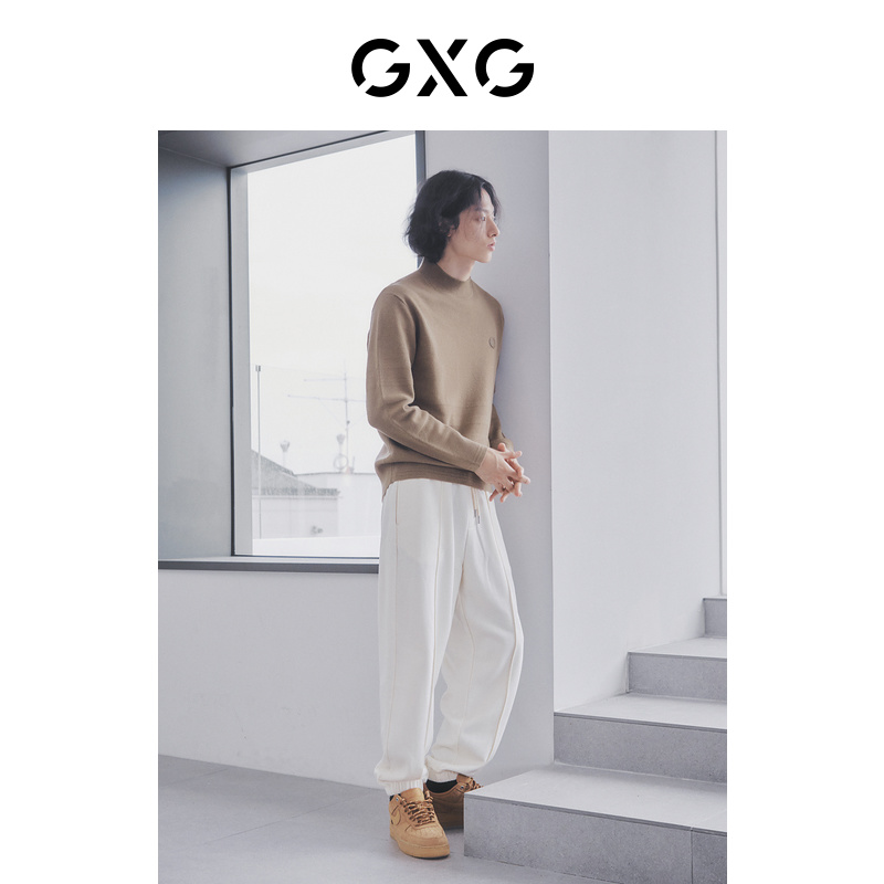 GXG 奥莱 22年男装简约多色基础高领可机洗羊线衫冬季新品 169.5元（需买3件