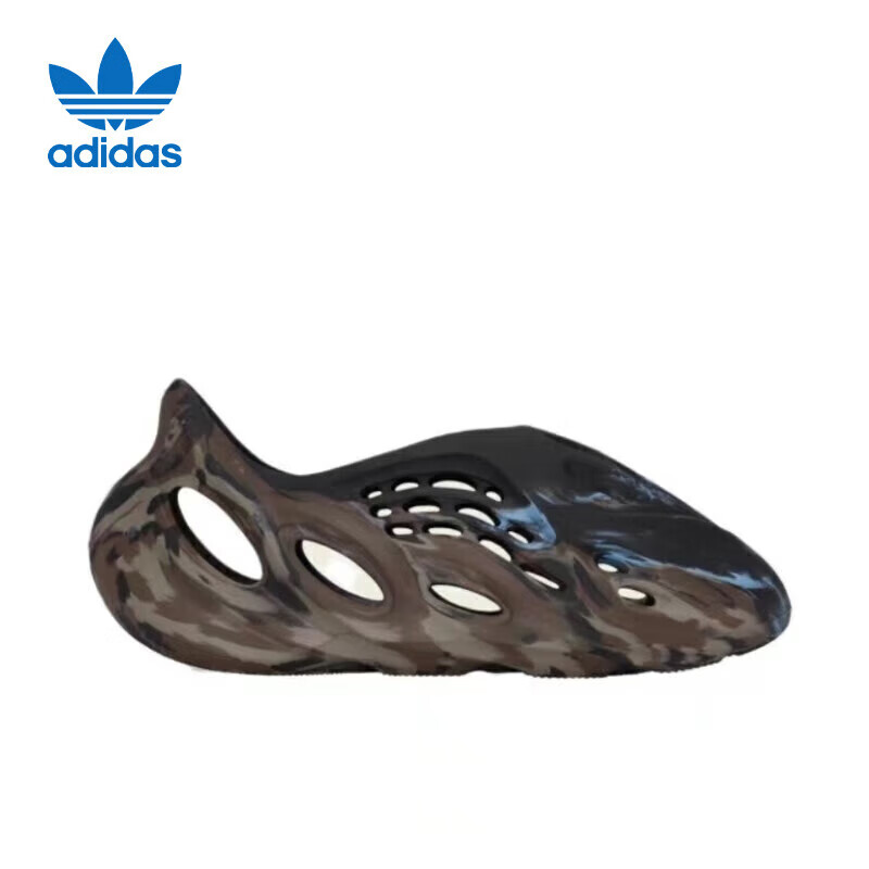 adidas ORIGINALS YEEZY FOAM RNR 男女士凉拖鞋 黑炫彩 38码 219元