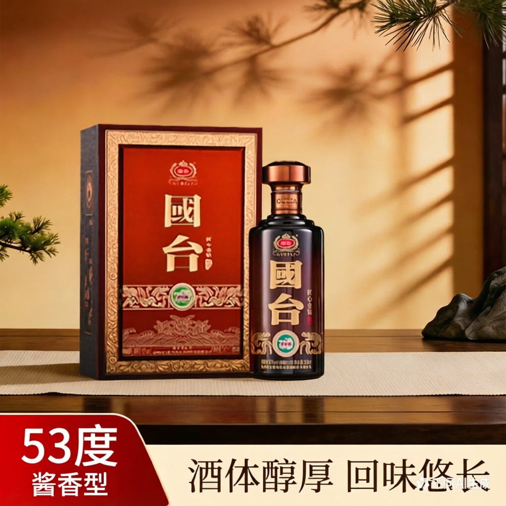 国台 金钻酒 53度 酱香型白酒 500mL 礼盒装 219元（需用券）