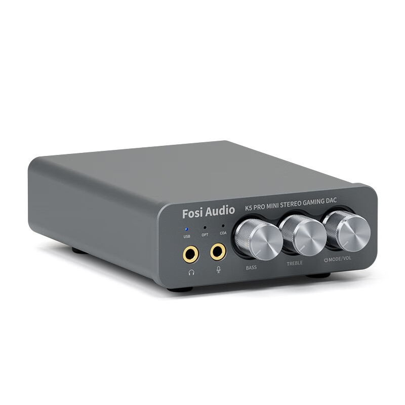 FOSI AUDIO K5PRO专业音频解码器DAC解码耳放一体机 便携HIFI桌面音乐游戏高保真 